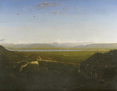 View of Mont Blanc, Seen from La Faucille by Pierre Etienne Theodore Rousseau